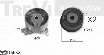 TREVI AUTOMOTIVE kd1385 -  Комплект ремня ГРМ